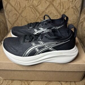 Asics Gel Nimbus 27 1011B958 Black Running Shoes Men's 10.5 New